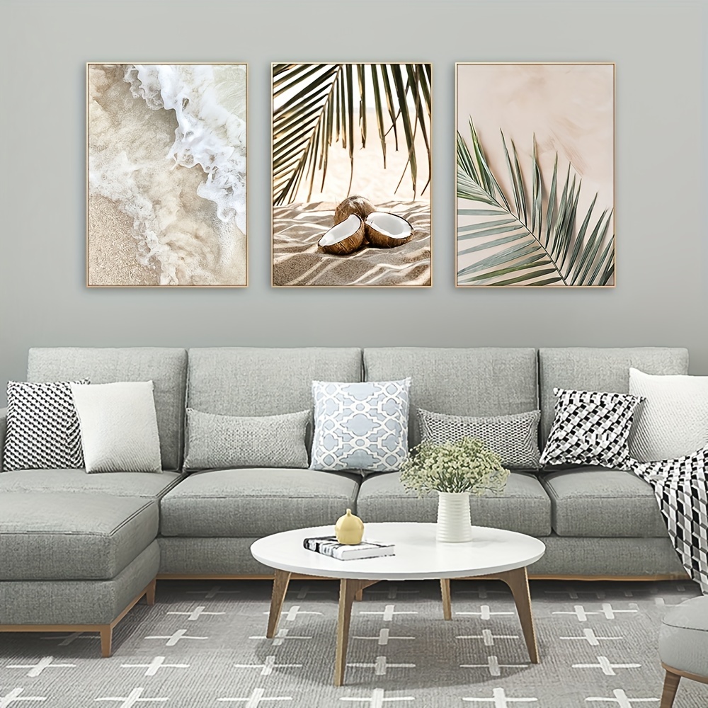 Summer Seaside Resort Canvas Print Landscape Poster Coconut - Temu Canada