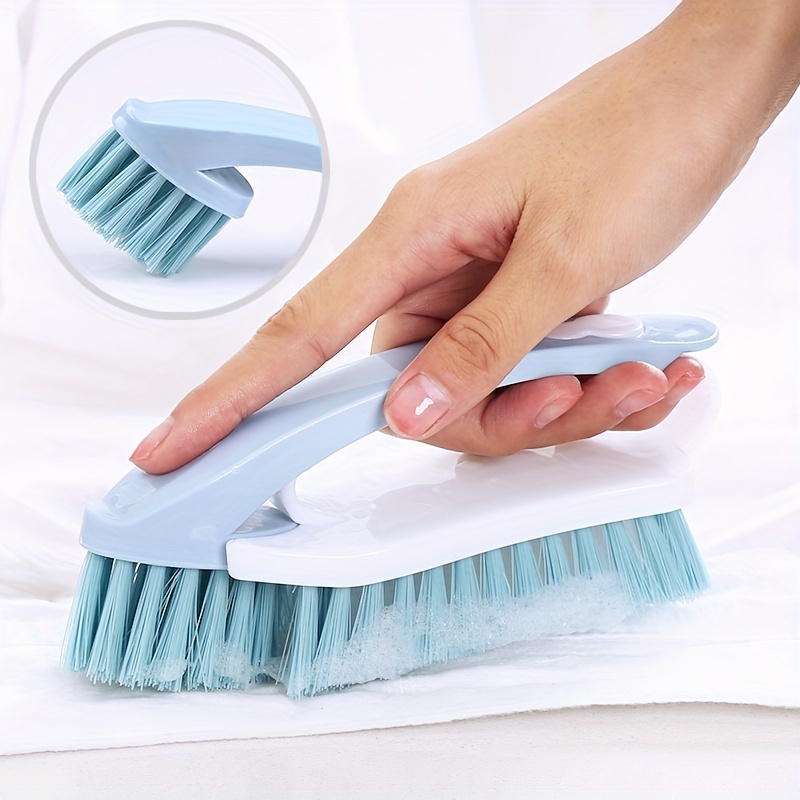 Plastic Random Color Cloth Brush With Grip Soft Bristles For Bathroom Pack  Of 2