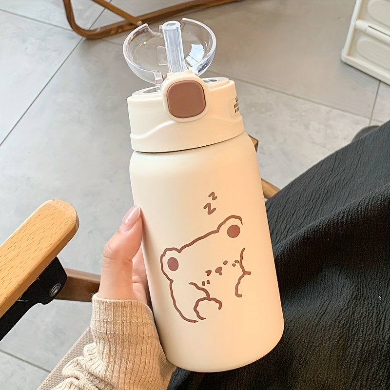 Tohuu Insulated Cute Water Bottle Cartoon Stainless Steel Vacuum