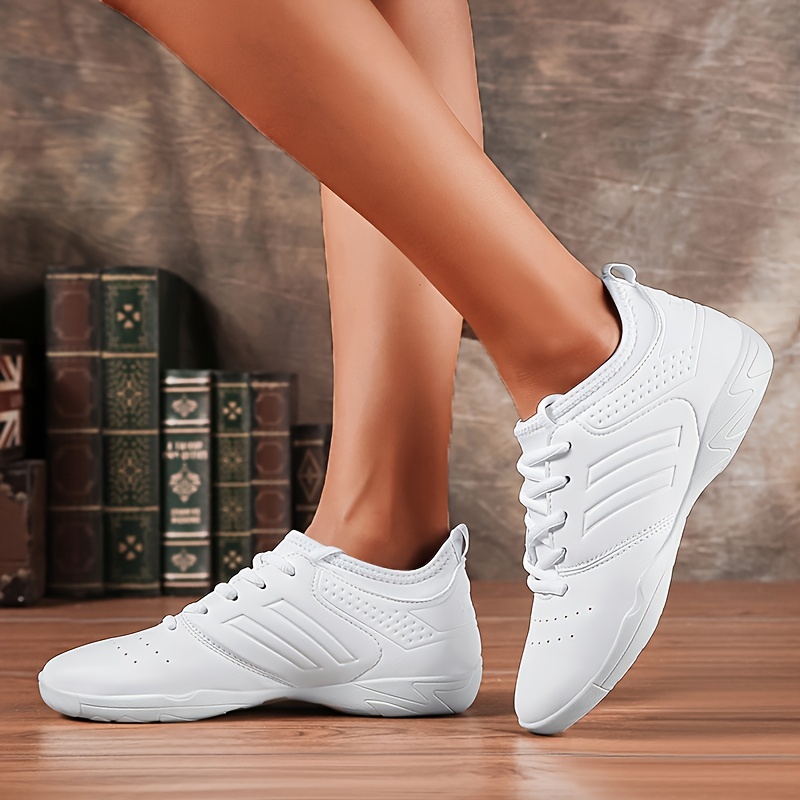 Zapatos De Baile De Porristas Atléticos Blancos Para Mujer, Zapatillas  Deportivas Ligeras Y Transpirables Para Jóvenes