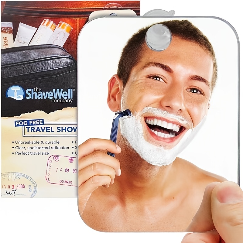 Comprar Espejo sin niebla para baño, espejo de afeitar para ducha con  ventosa, soporte de pared con gancho para maquinilla de afeitar