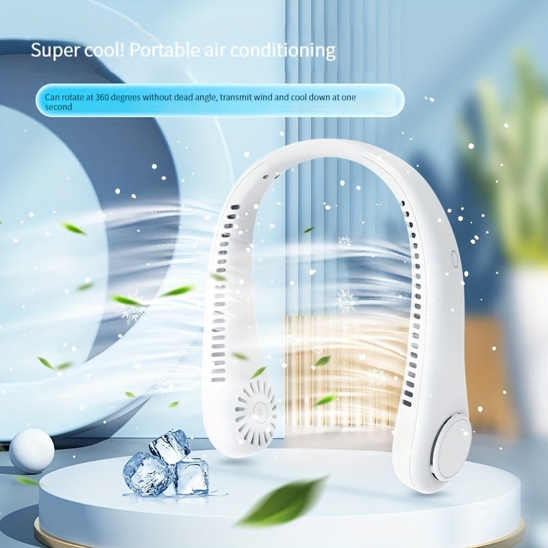 Ventilador Cuello 360 ° Flujo Aire Refrigeración Ventilador - Temu