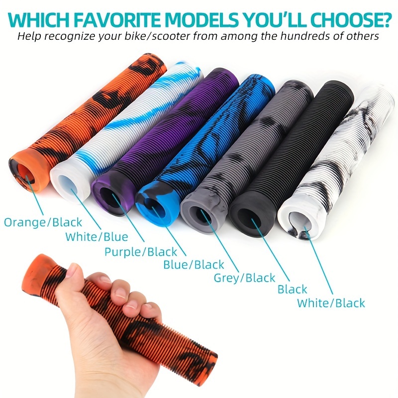 

1 Pair Bicycle Extended Handlebar Grip, Non-slip Comfortable Soft Rubber Grip, Bike Accessories