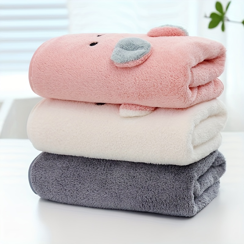 Baby Soft Towel Cute Koala Coral Fleece Absorbent Face Towel - Temu
