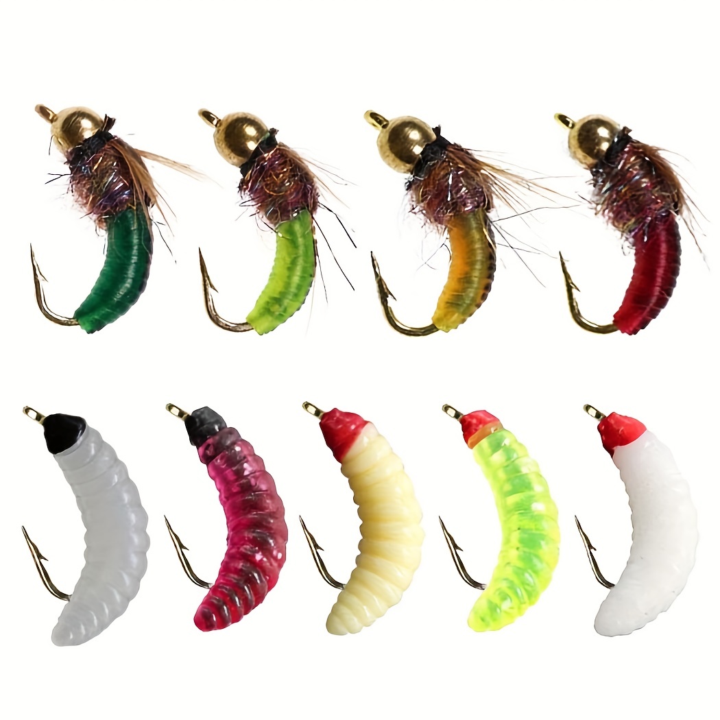 Sinking Nymph Lures Trout Salmon Fly Fishing Flies Outdoor - Temu