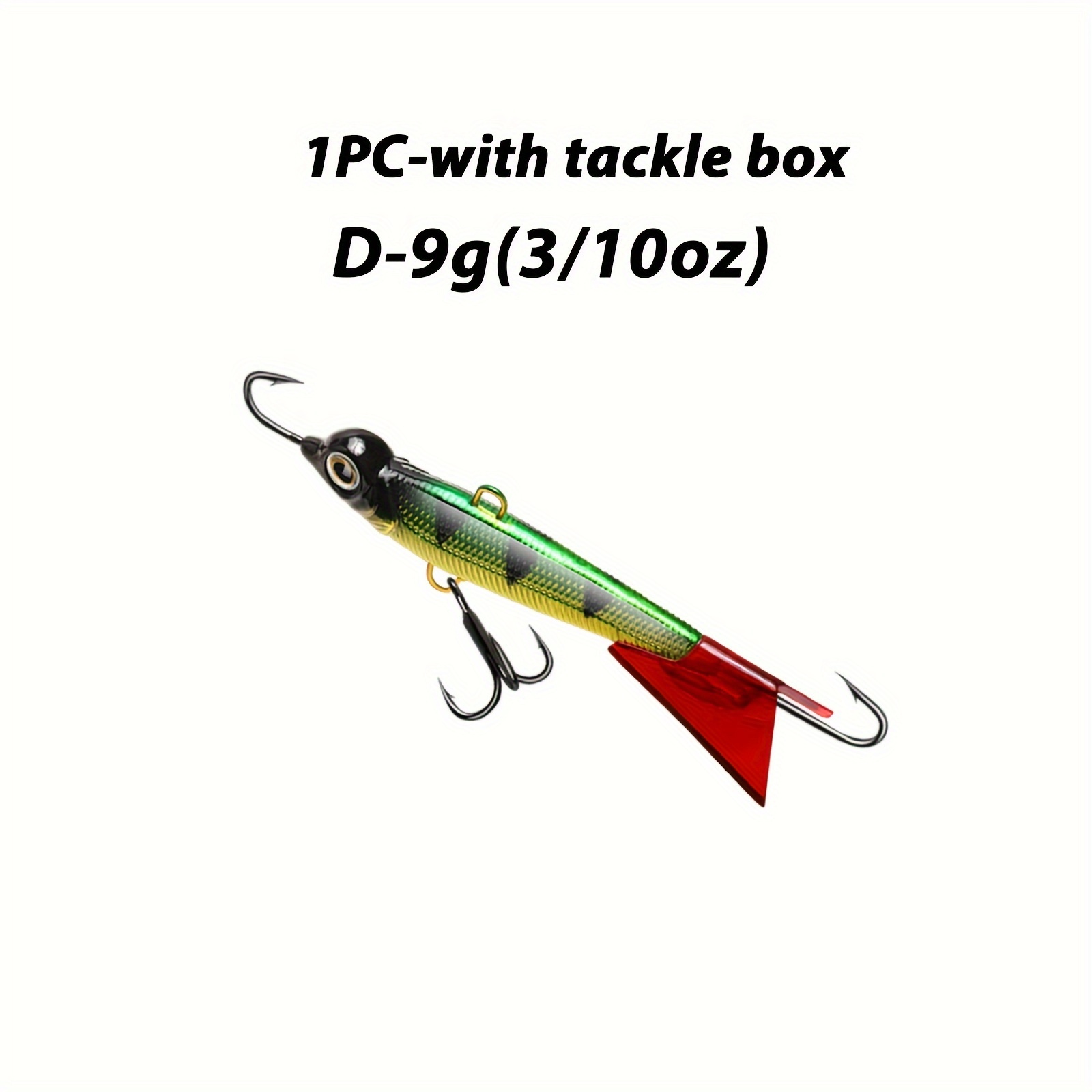 Dovesun Ice Fishing Jigs Ice Fishing Lures Glide Tail Wings - Temu