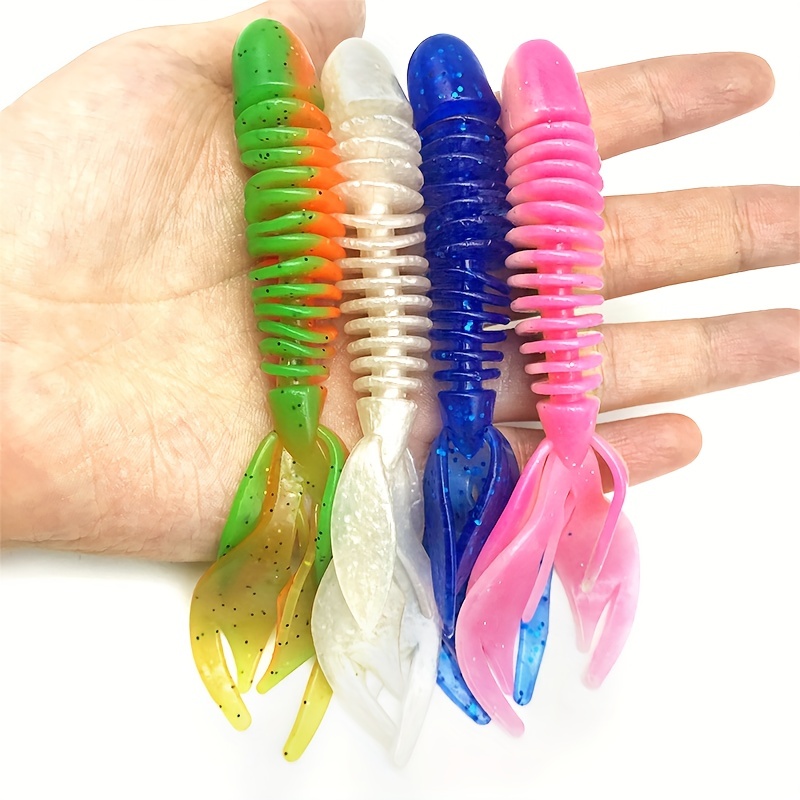 Artificial Colorful Fishing Lures Simulation Shrimp Soft - Temu