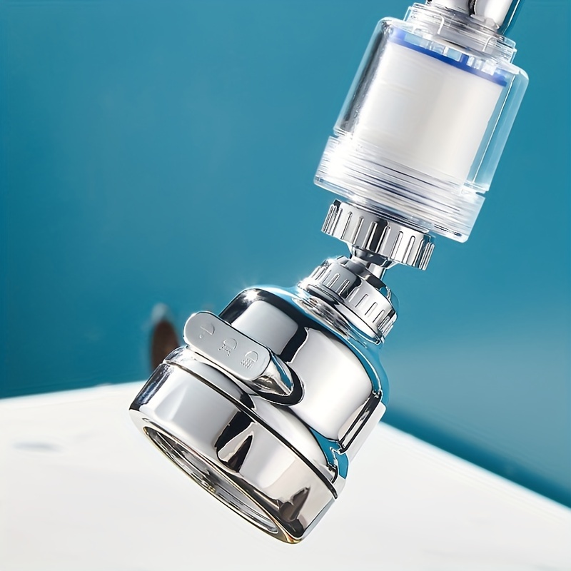 Purificateur d'eau de robinet, tête de robinet de cuisine mobile rotative à  360 degrés, pulvérisateur de robinet pivotant économiseur d'eau, bec