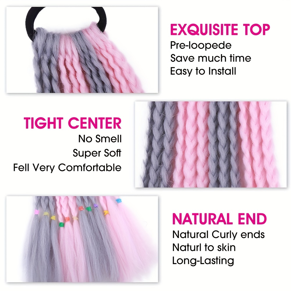 Pastel pink x-pression kanekalon jumbo braid hair