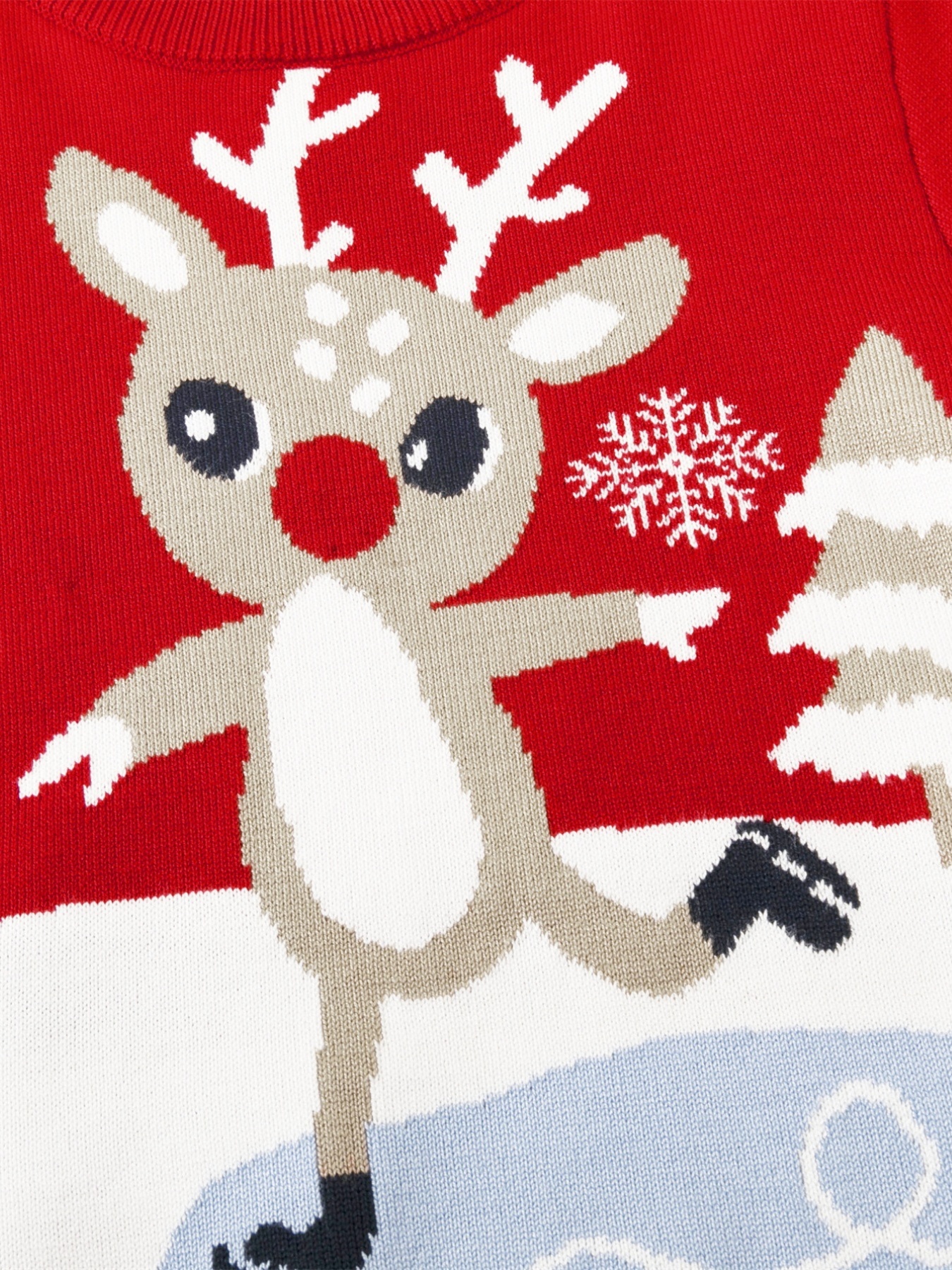 Girls on sale reindeer sweater