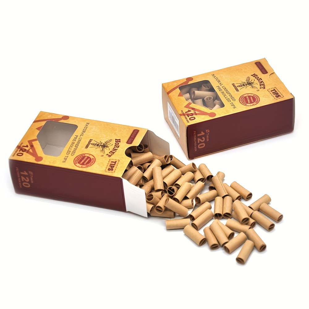 120 Unids/caja Soporte Cigarrillos Desechable Filtro Marrón - Temu