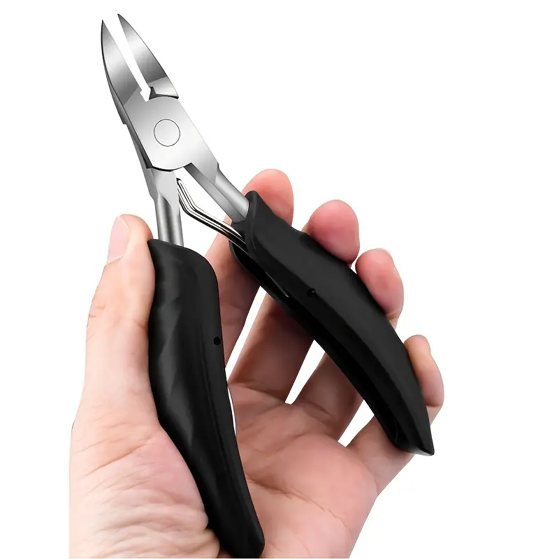 Professional Toenail Clippers - Super Sharp Curved Blade For Thick