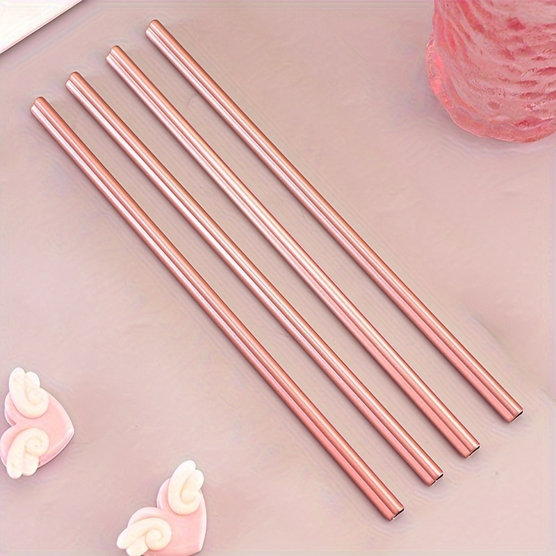 Reusable High Borosilicate Glass Straw Set With Cherry Shaped Design, 3pcs  Included