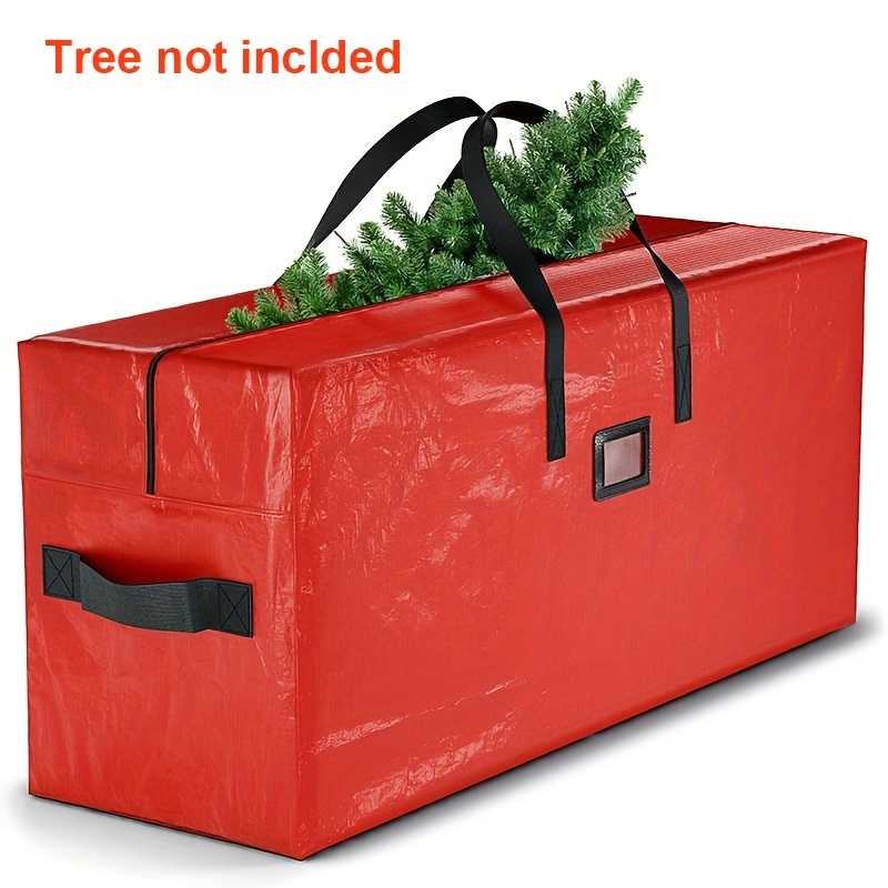 1pc Bolsa Almacenamiento Árbol Navidad, Contenedor Almacenamiento Navidad  Grande, Adapta 7.5 Pies Árbol Navidad, Bolsa Árbol Vacaciones Navidad 600d  Oxford Resistente, Rojo/verde, Suministros Organización Almacenamiento  Hogar Festivales - Hogar Cocina