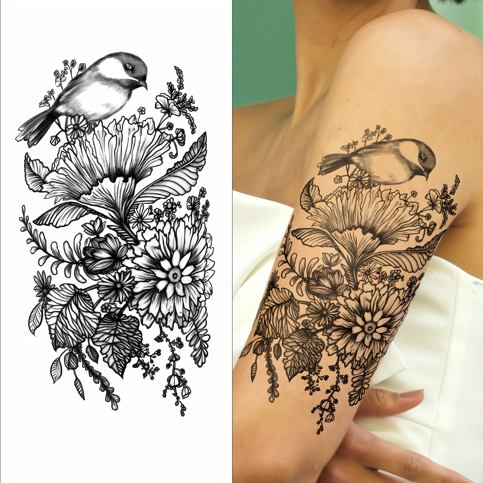 Paper Crane Temporary Tattoo / Small Tattoo / Paper Crane Gift Idea / Bird  Temporary Tattoo 