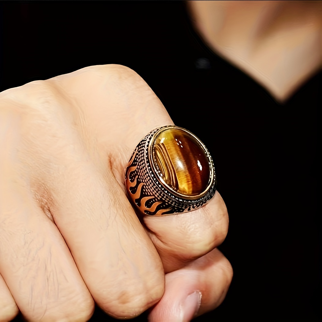 Bague homme tigre hot sale