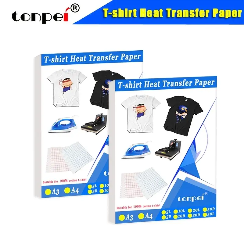 Inkjet Heat Transfer Paper A4 Cotton T shirt Dark Transfer - Temu