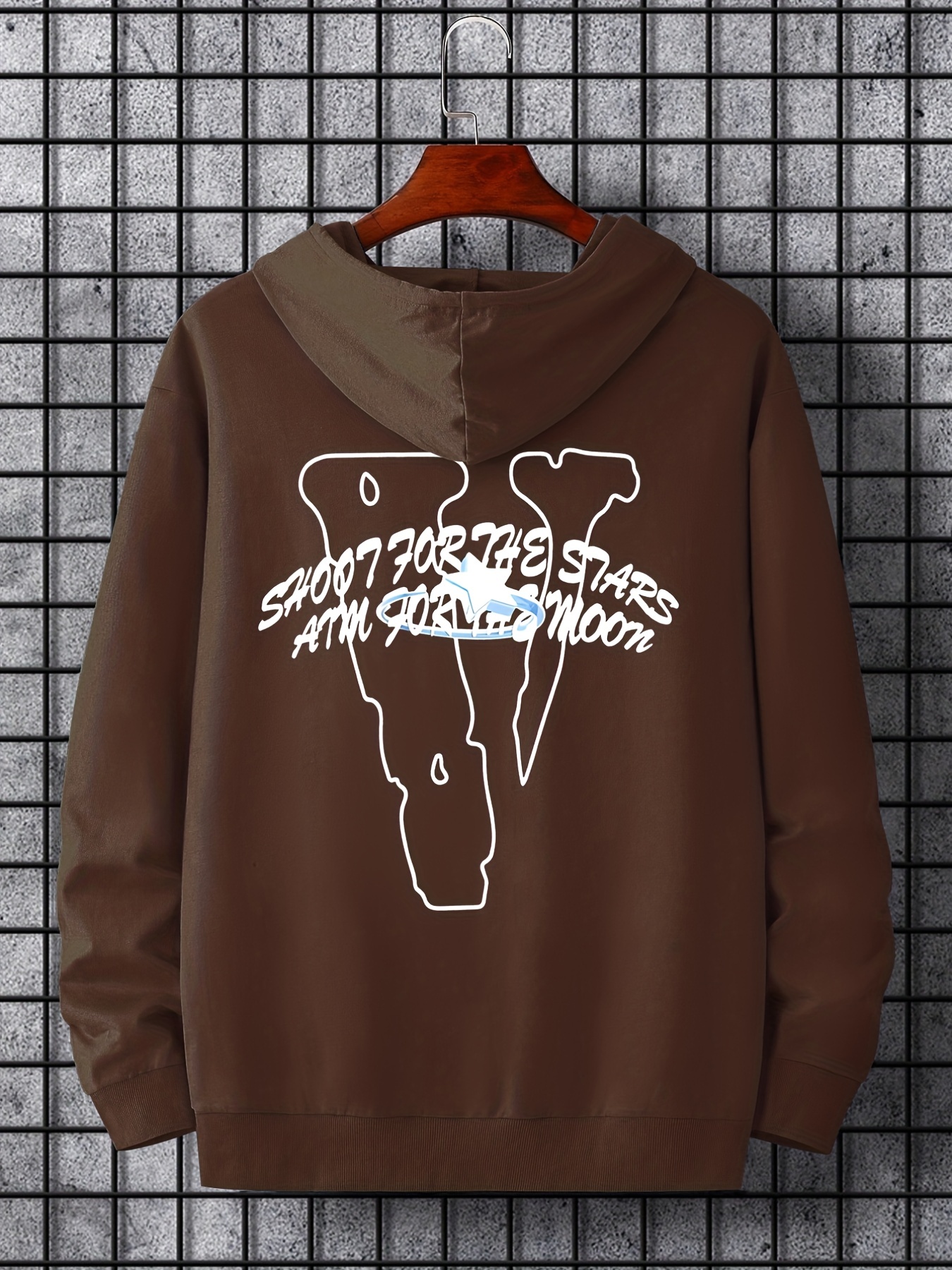 Mens Shoot For The Stars Casual Loose Wear Hoodie Drawstring Hoodie With  Kangaroo Pocket - Men's Clothing - Temu
