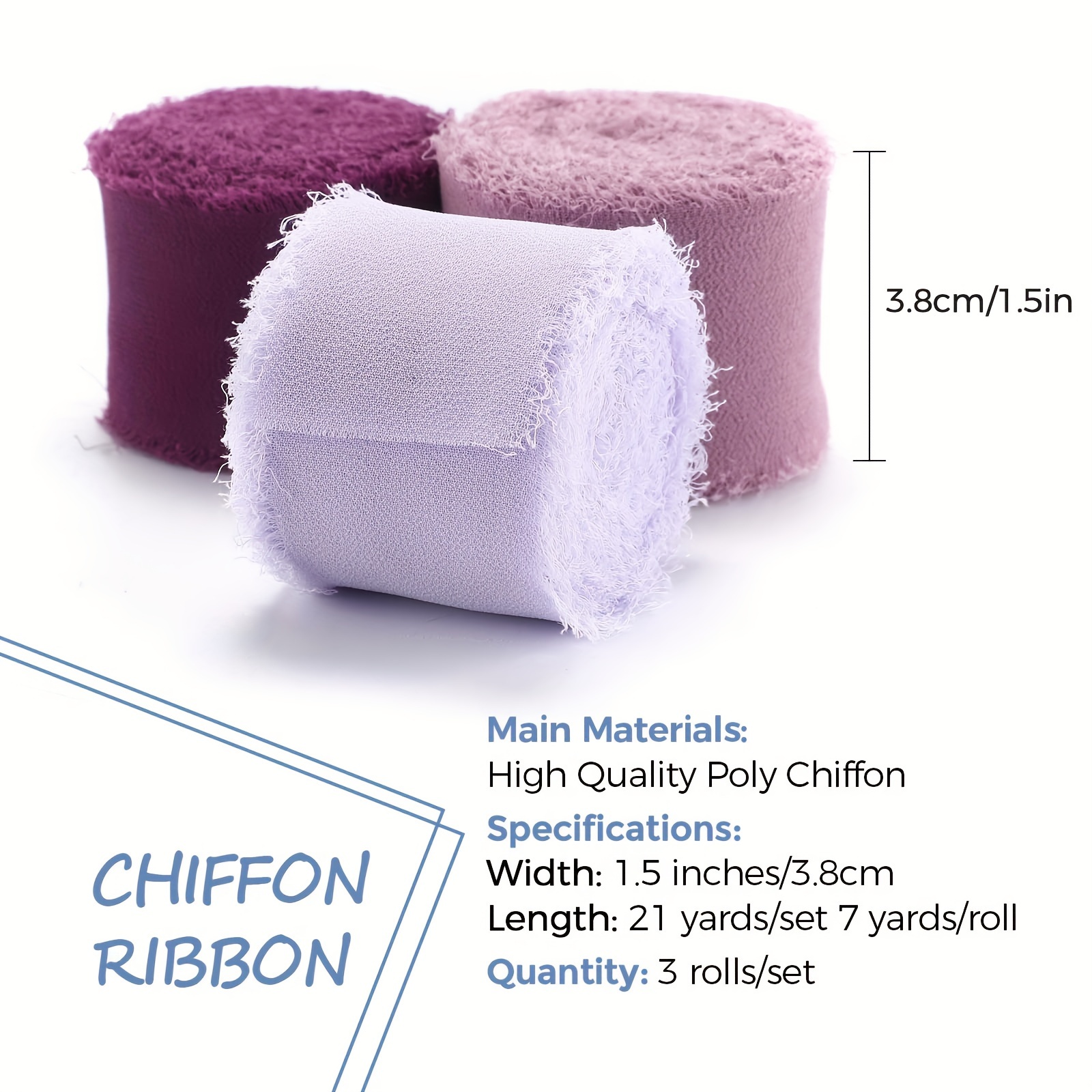 Chiffon Ribbon Fringe Fabric Ribbon Light Ribbon - Temu