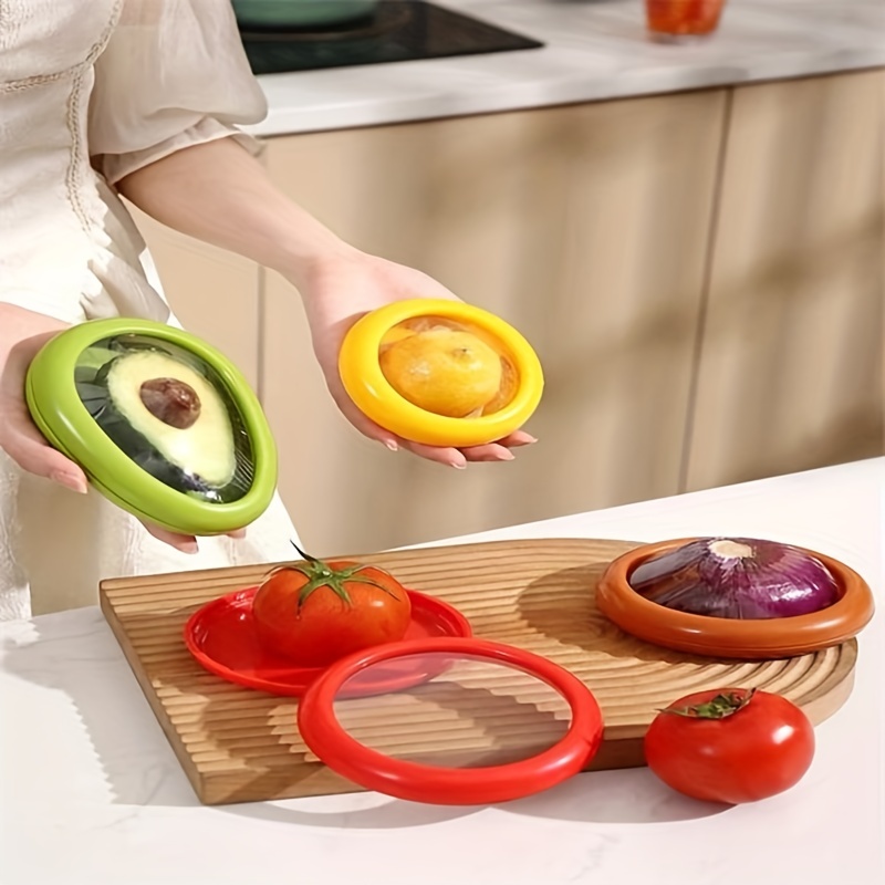 Boîte De Rangement Pour Fruits Et Légumes, Économiseur D'aliments, Fruits  Et Légumes, Conserver La Fraîcheur, Accessoires De Cuisine, Avocat, Tomate,  Oignon