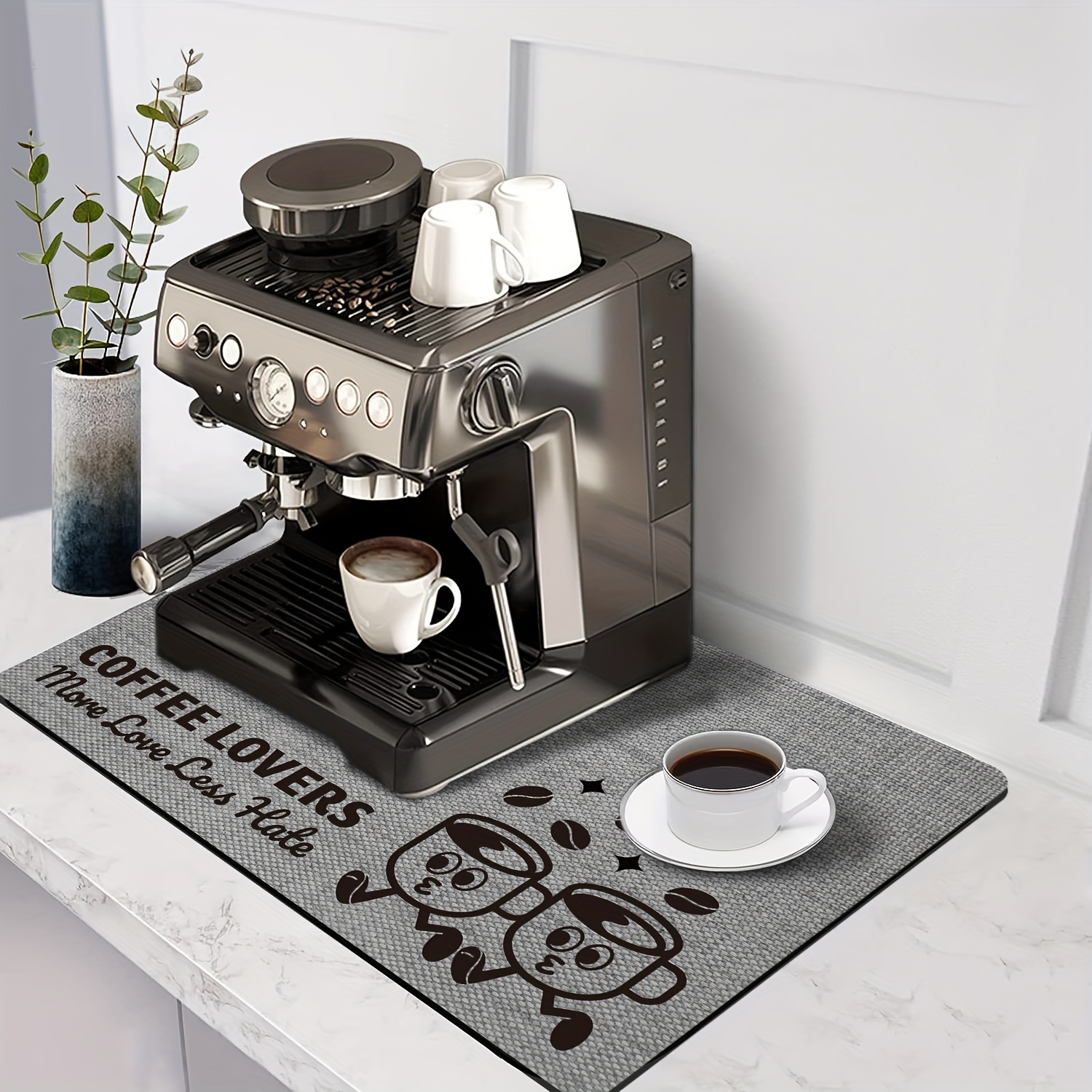 Silicone Coffee Maker Mat For Countertops Coffee Bar - Temu