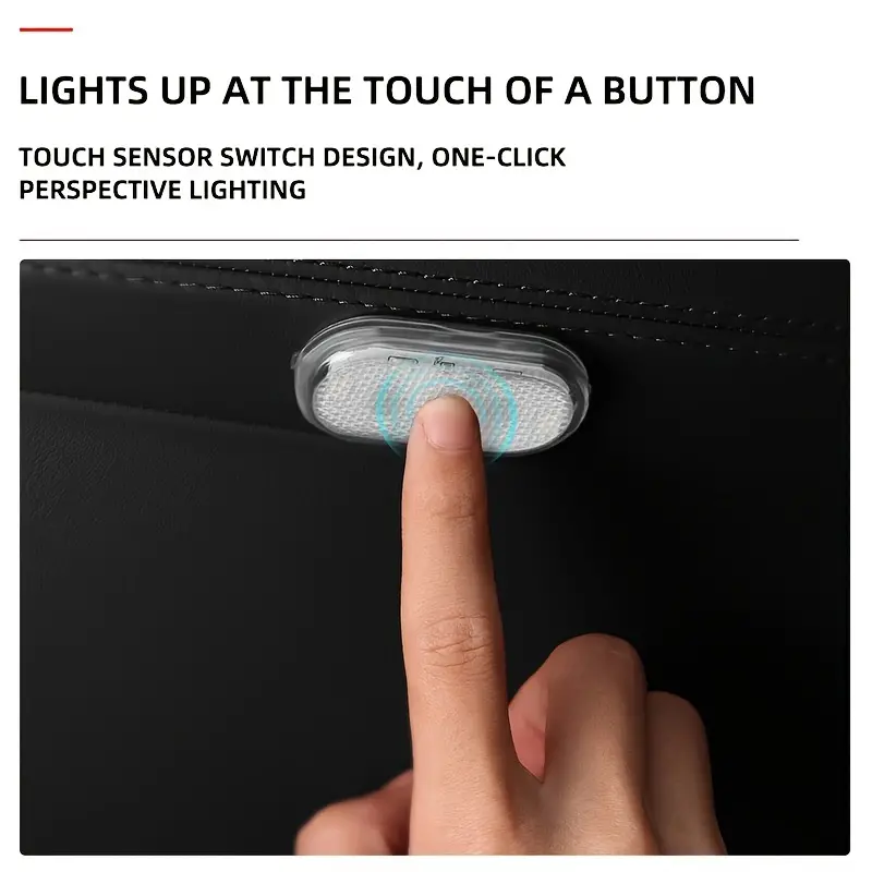 Acquista LED senza fili Luce interna per auto Lampada a LED Lampada da  soffitto magnetica per auto Luce tattile Carica USB Luce per portiera dell' auto Luci interne per auto