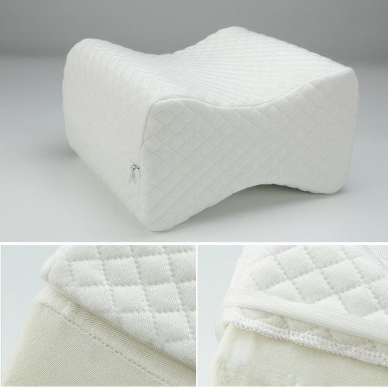 Sleep Philosophy Memory Foam Knee Pillow - White