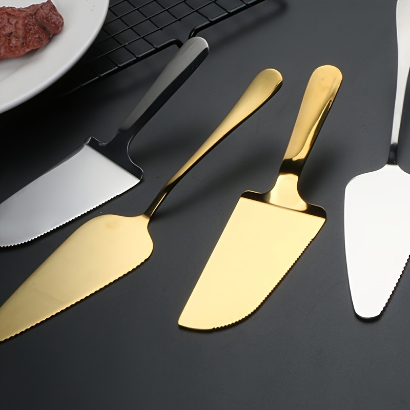 Amazon.com | vomiceak Wedding cake knife and server set, personalized gold cake  serving set, Engraved cake cutting set for wedding, Pie server pizza cutter,  bridal gift(CUS-Flower): Cake, Pie & Pastry Servers