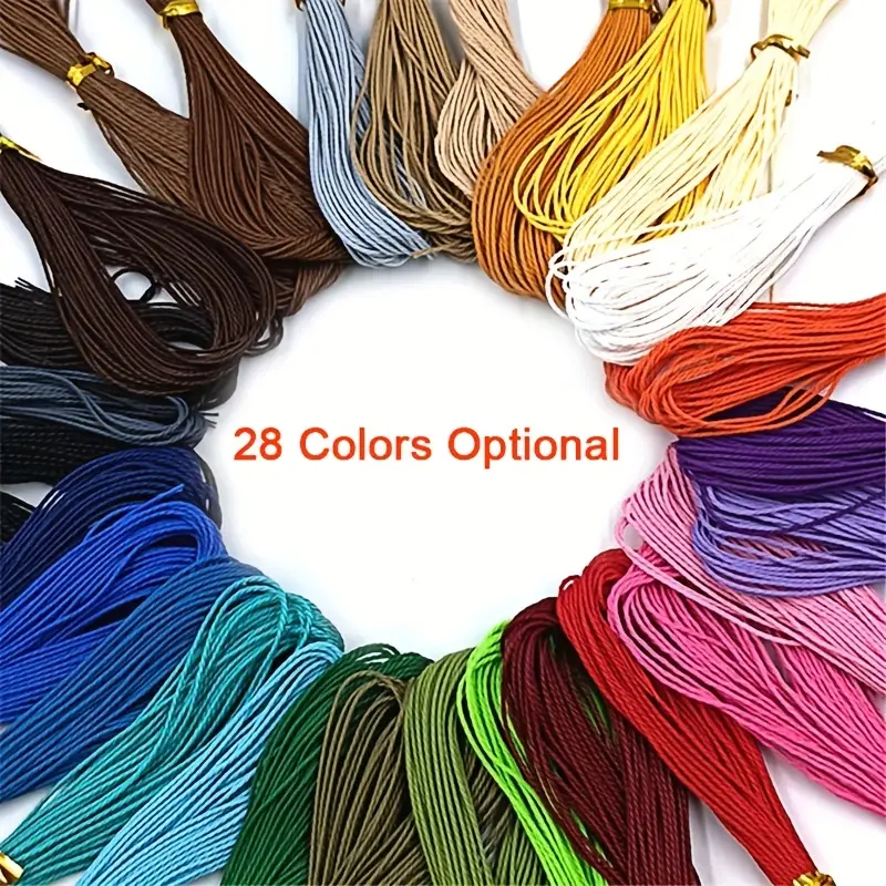 1 Bar Wax Thread Nylon Rope Fashion Colorful Wax Thread For - Temu