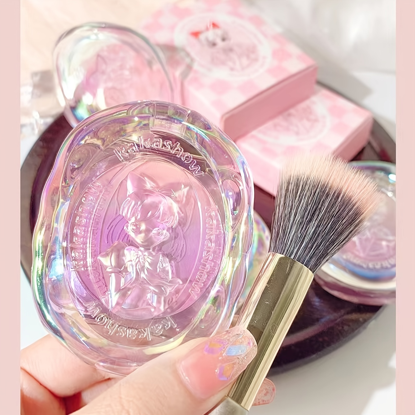 Young Girl Gradient Cheek Rouge Brightening Natural Nude Makeup
