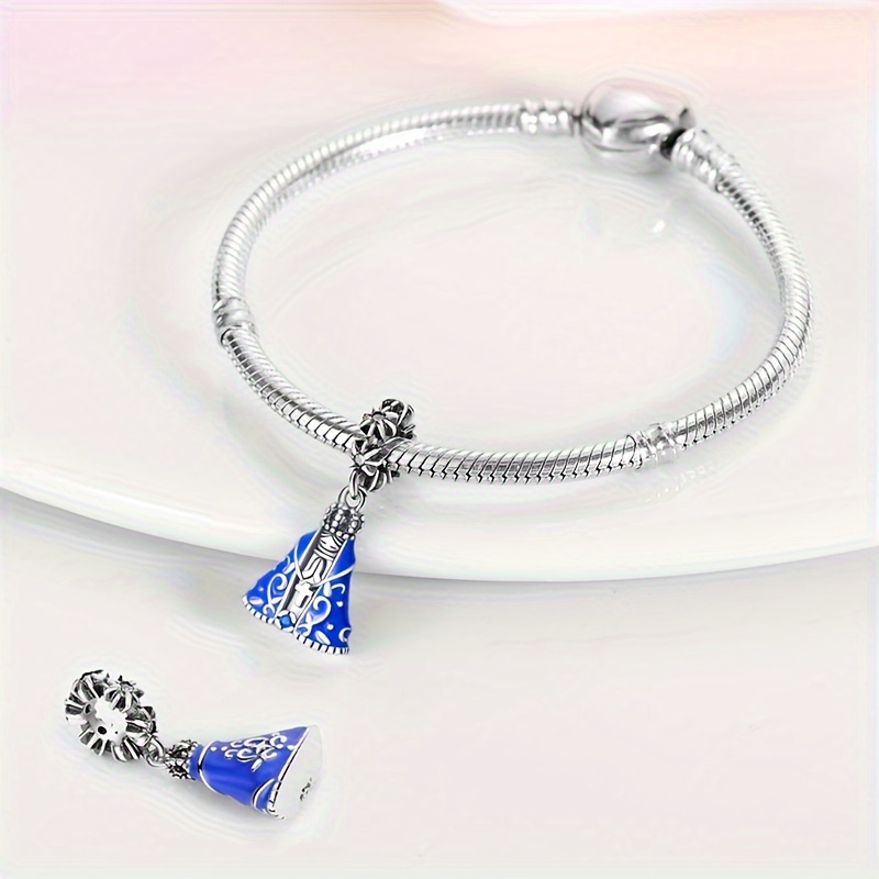 925 Sterling Silver Blue Delicate Nossa Senhora Aparecida - Temu