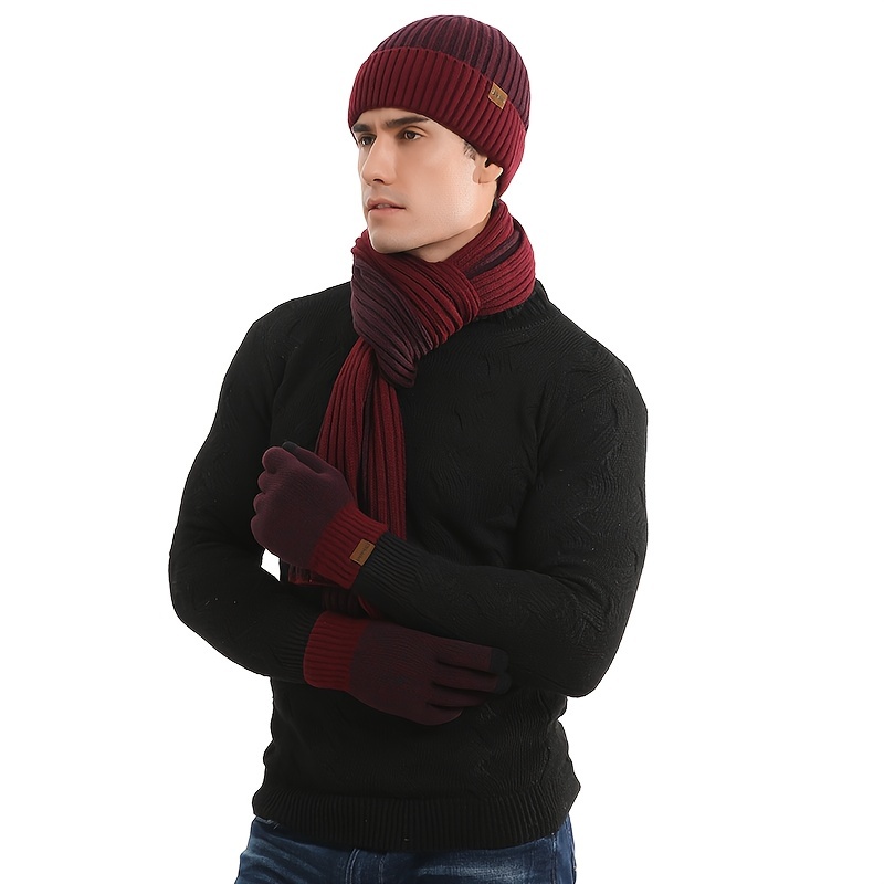 Winter Sports Three Piece Set - Gloves, Scarf, Hat