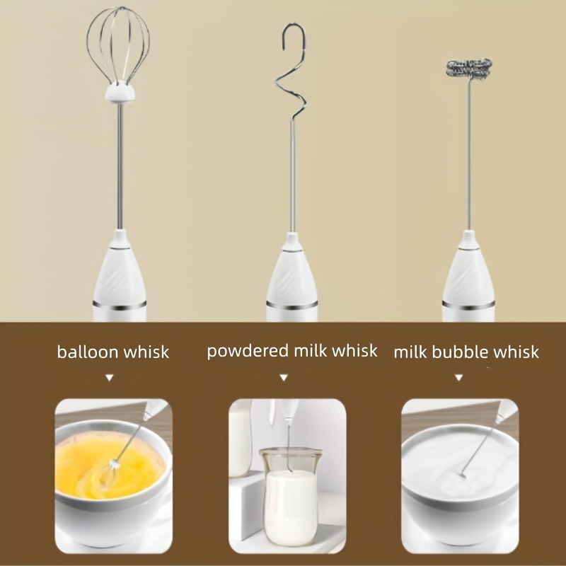 Electric Milk Frother Handheld, Portable Kitchen Whisk Milk Foam