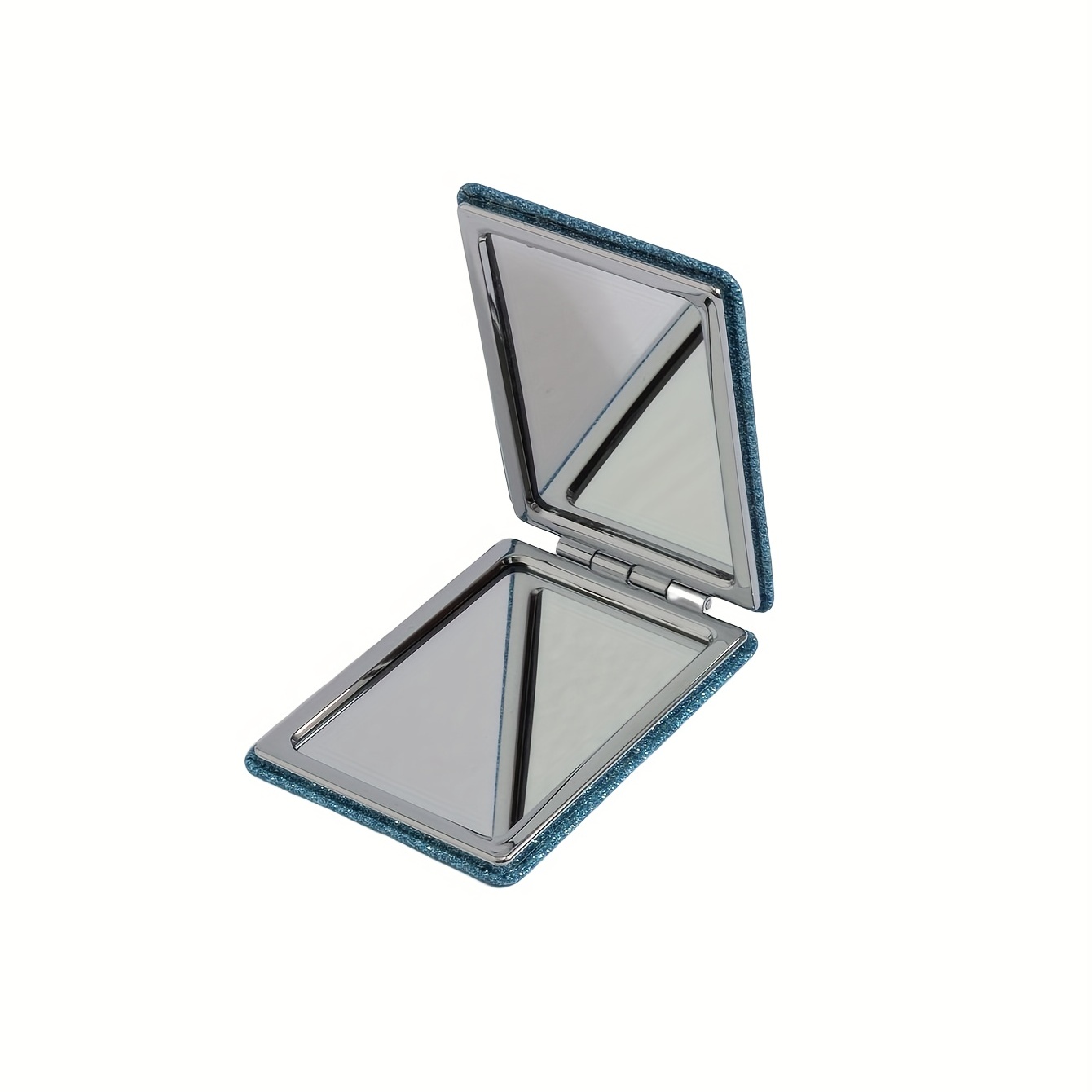 Retro Square Metal Makeup Mirror Portable Rectangle Folding Compact Mirror  Pocket Makeup Mirror Foldable Cosmetic Mirror 2Colors