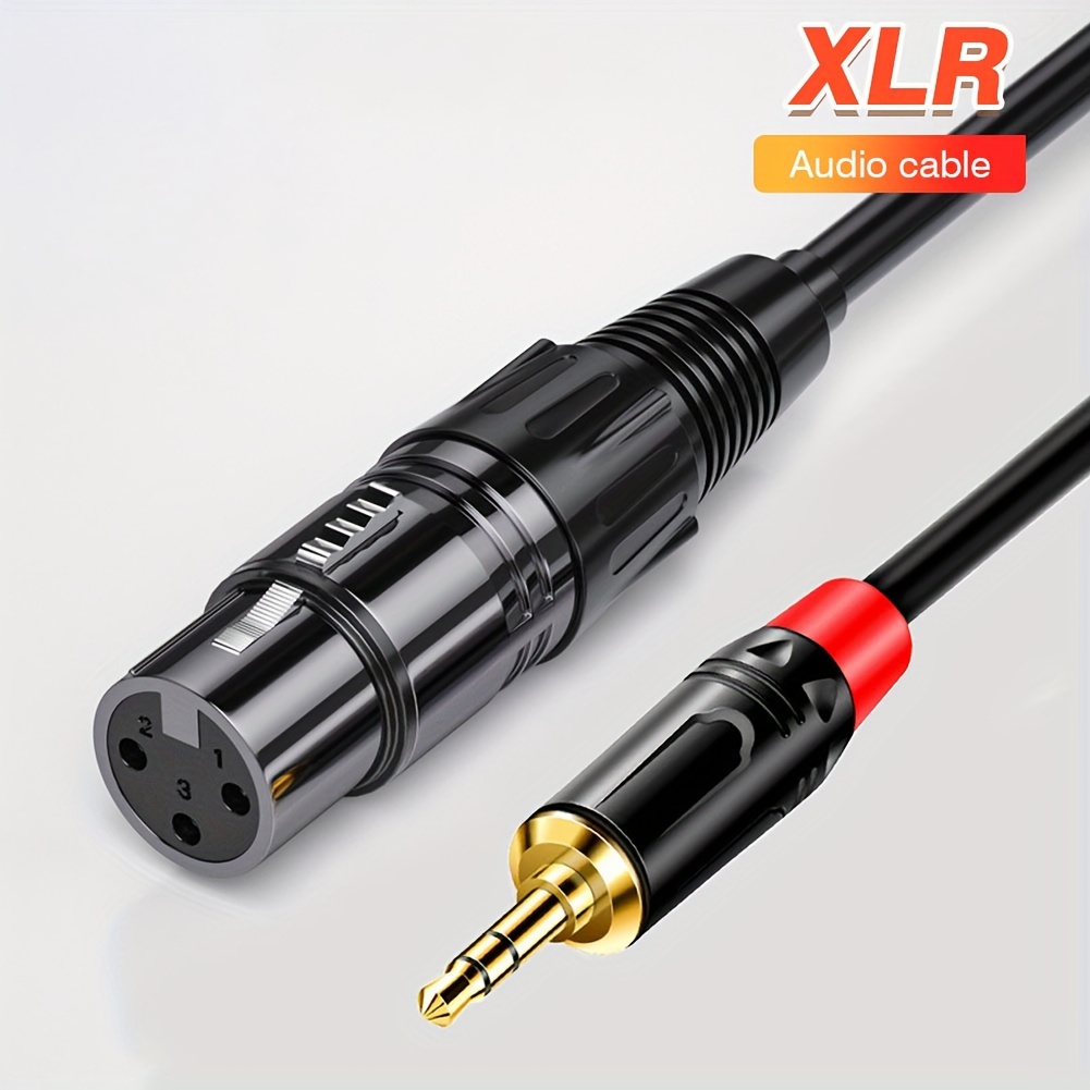 XLR Male Vers 2-RCA Femelle Micro Adaptateur Cable / for Enceinte  Amplificateurs