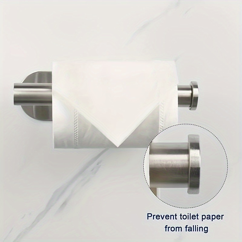 Paper Towel Holder Wall Mount Under Cabinet for Kitchen Self Adhesive  Silver.