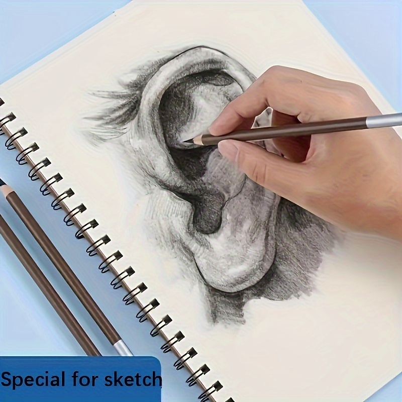 Spiral Sketch Book For Kids, Acid-Free Drawing Paper for Pencil
