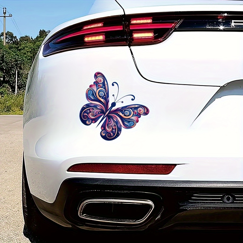 Car Decoration Body Stickers Auto Side Door Butterfly Flower