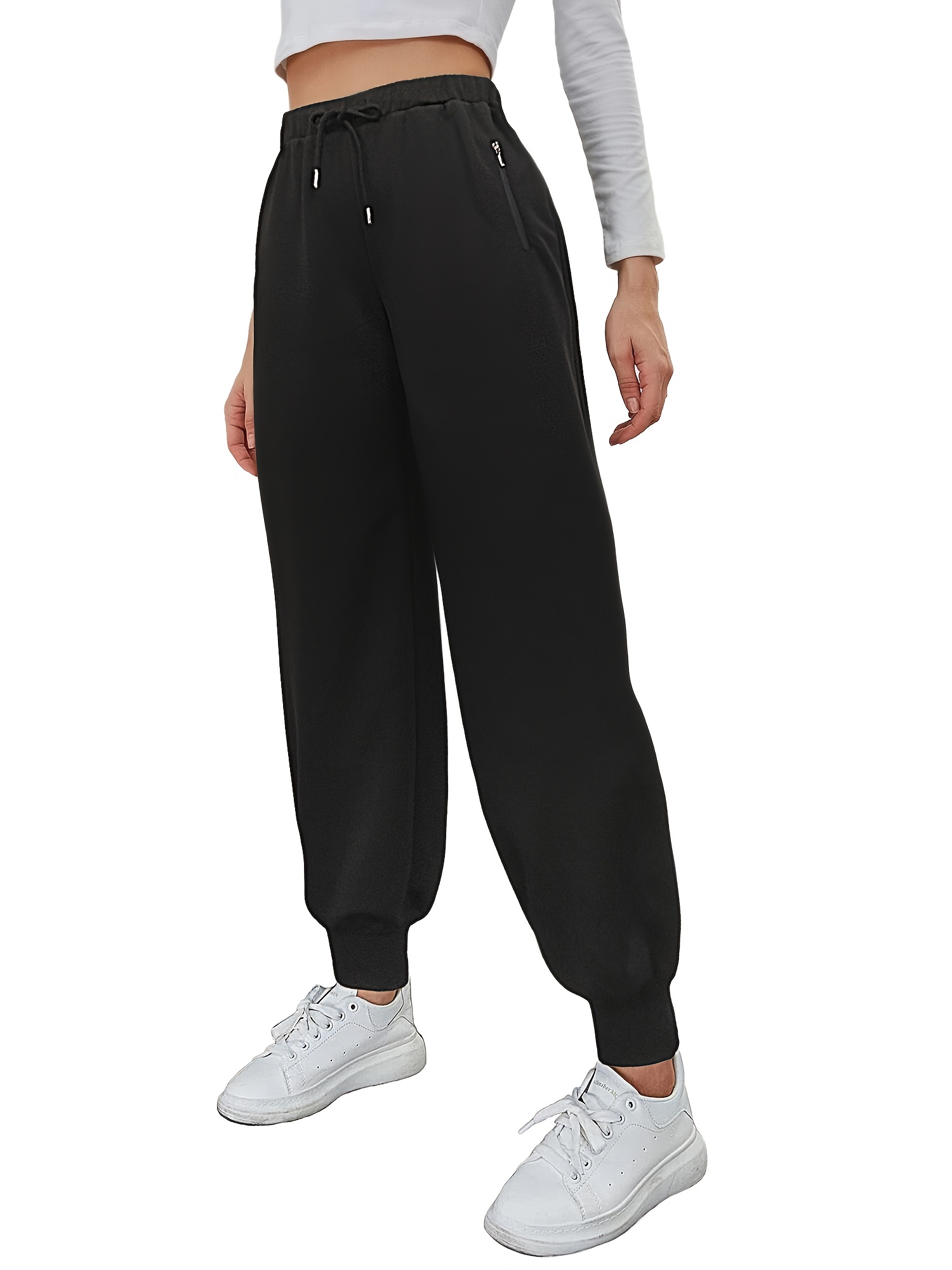 Womens zip sale pocket joggers