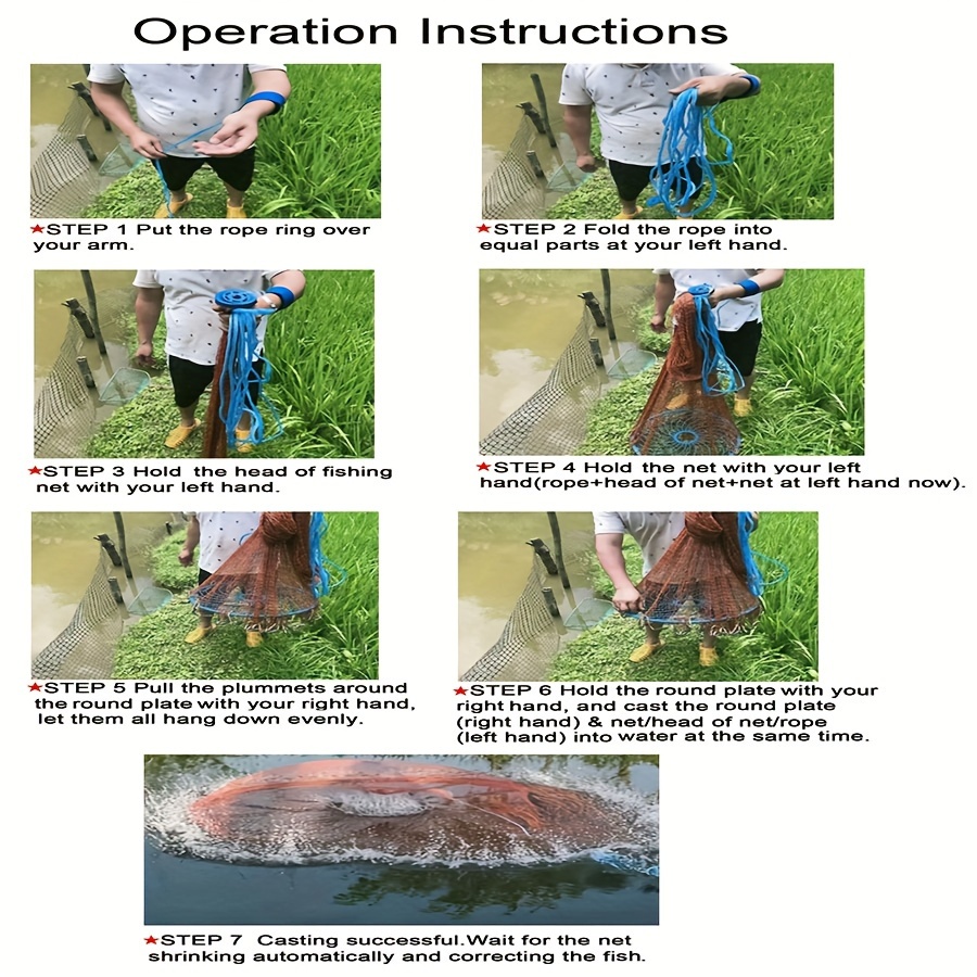 Hand Throw Fishing Net Fishing Net Saltwater Suitable Crab - Temu Canada