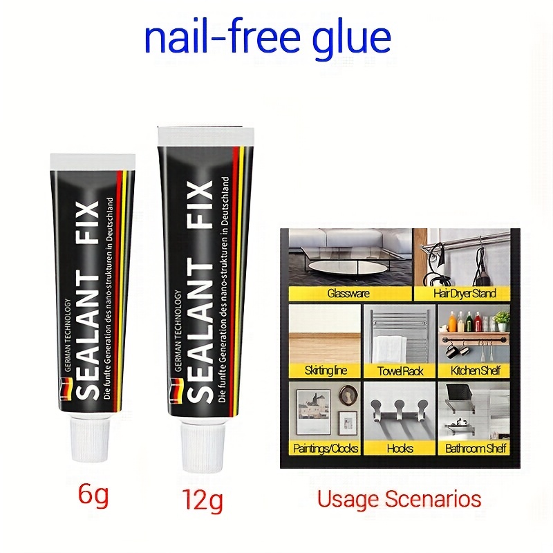 2 Pack of WATERPROOF ADHESIVE GLUE 0. 42 OZ.