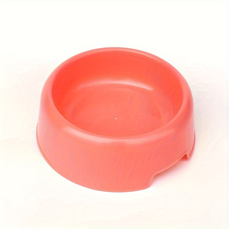 Solid Color Dog Bowls Plastic Dog Food Bowl Water Bowl Dog - Temu