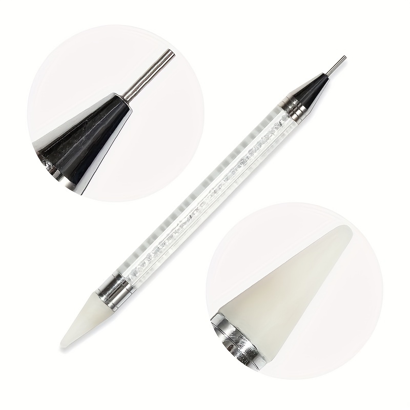 1pcs Crystal Double Head Point Drill Pen Gem Rhinestone Picker Wax