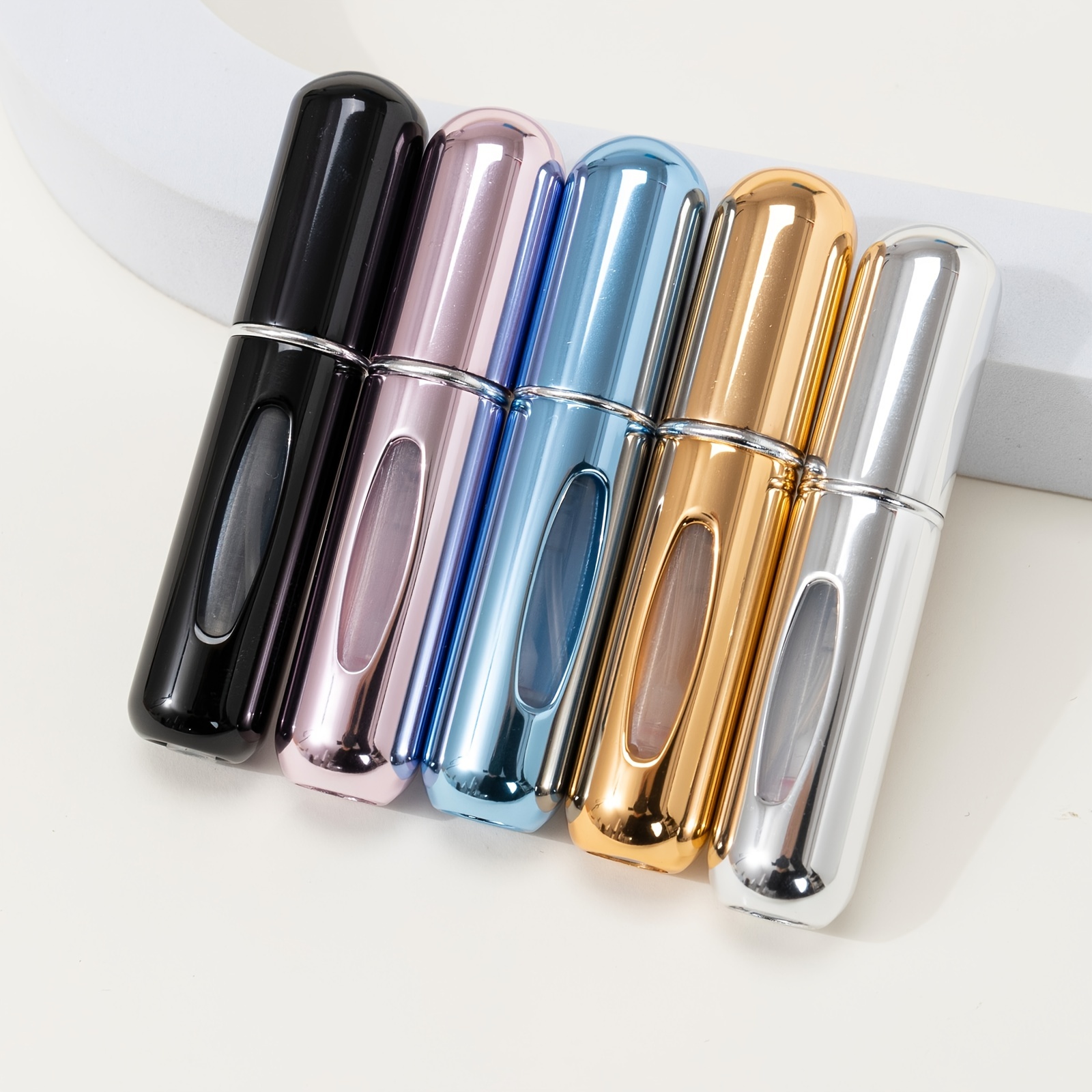  4 PCS Portable Mini Refillable Perfume Atomizer Bottle, Travel  Size Spray Bottles Scent Pump Case With Cosmetic Bag, Pocket Perfume  Sprayer For Traveling & Outgoing(Pack Of 5ml, Random Color) : Beauty