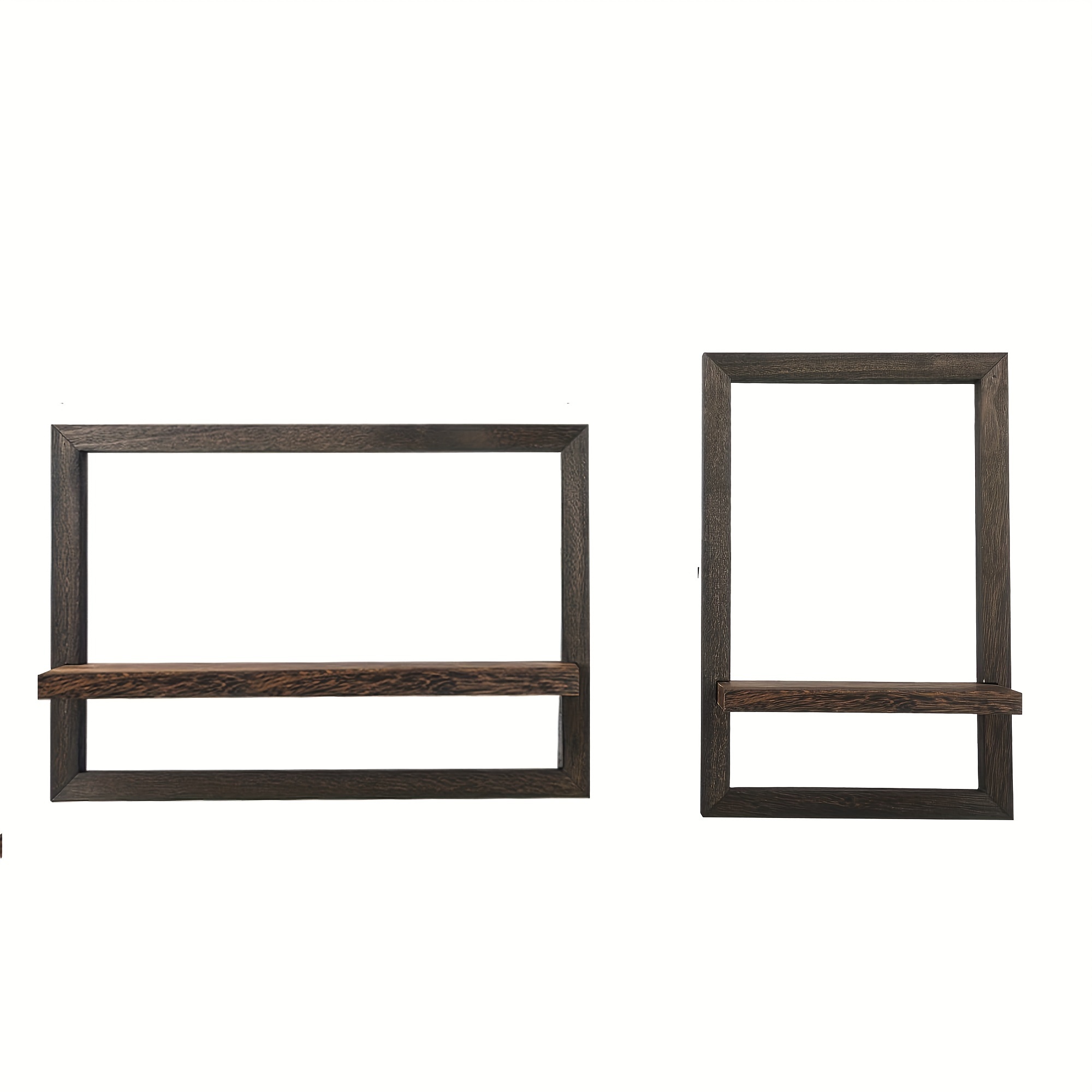 2pcs Wall Shelves For Living Room, Modern Floating Shelf Decor, Hanging Storage Shelves