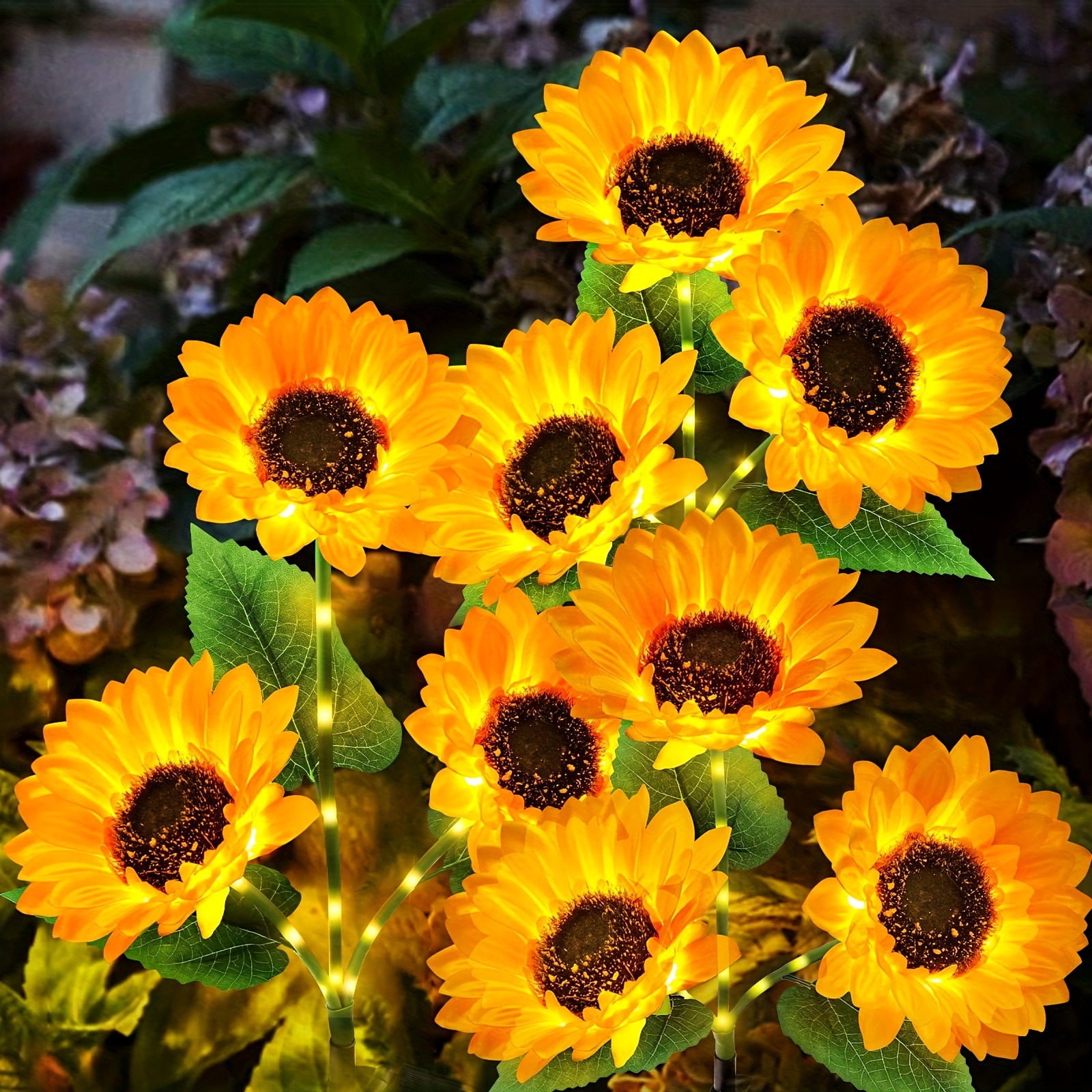 Outdoor Sonnenblume Solar Garten Dekor Hof Pfahl, 26 '' Dekorative