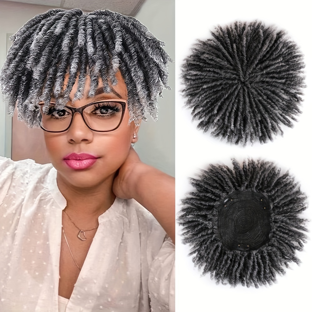 Dreadlock Topper Wig Clip In Braided Half Wigs Short Temu Canada