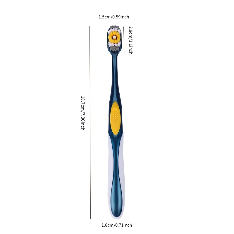 6pcs Adult Hard Bristle Toothbrush Set for Travel