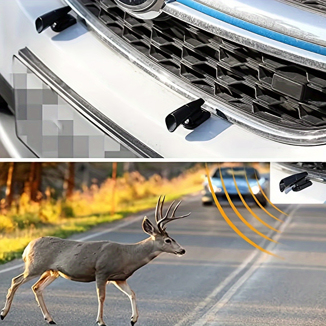 2Pcs Animal Deer Car Animal Deer Warning Whistles Auto Safety Alert Device