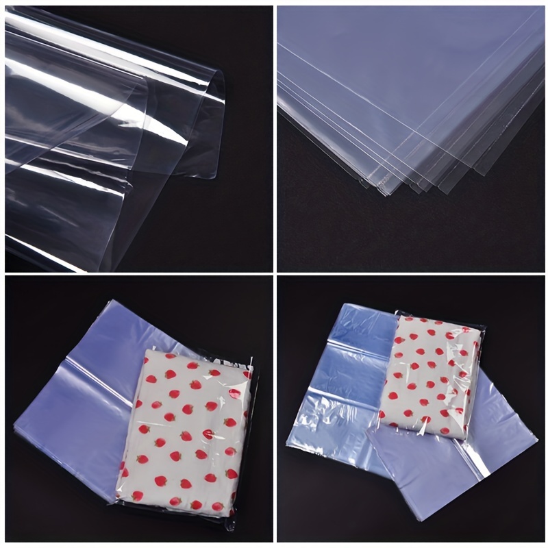 Transparent Shrink Film Bag  Pof Heat Shrink Wrap Bags - 300pcs Clear  Transparent - Aliexpress